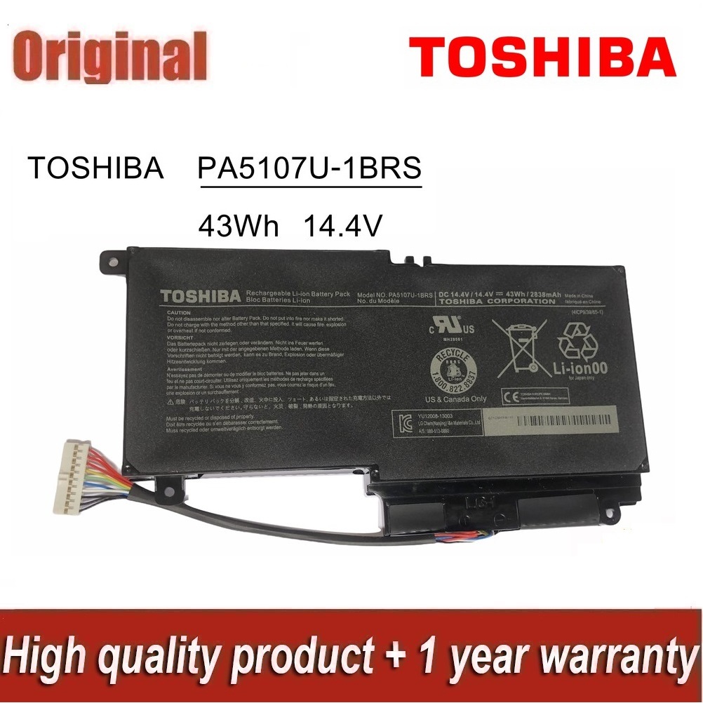 ♛TOSHIBA แบตเตอรี่ PA5107U-1BRS (สำหรับ PA5107U L45 L45D L50 L55 L55D L55T L40-A L50-A L50D-A) Toshiba Battery โตชิบา