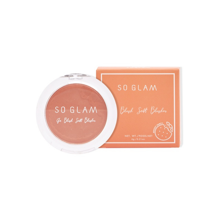 so glam go blush soft blusher 09 almond milk biscuit บลัชออนเนื้อนุ่ม 09 บิสกิตนมอัลมอนด์