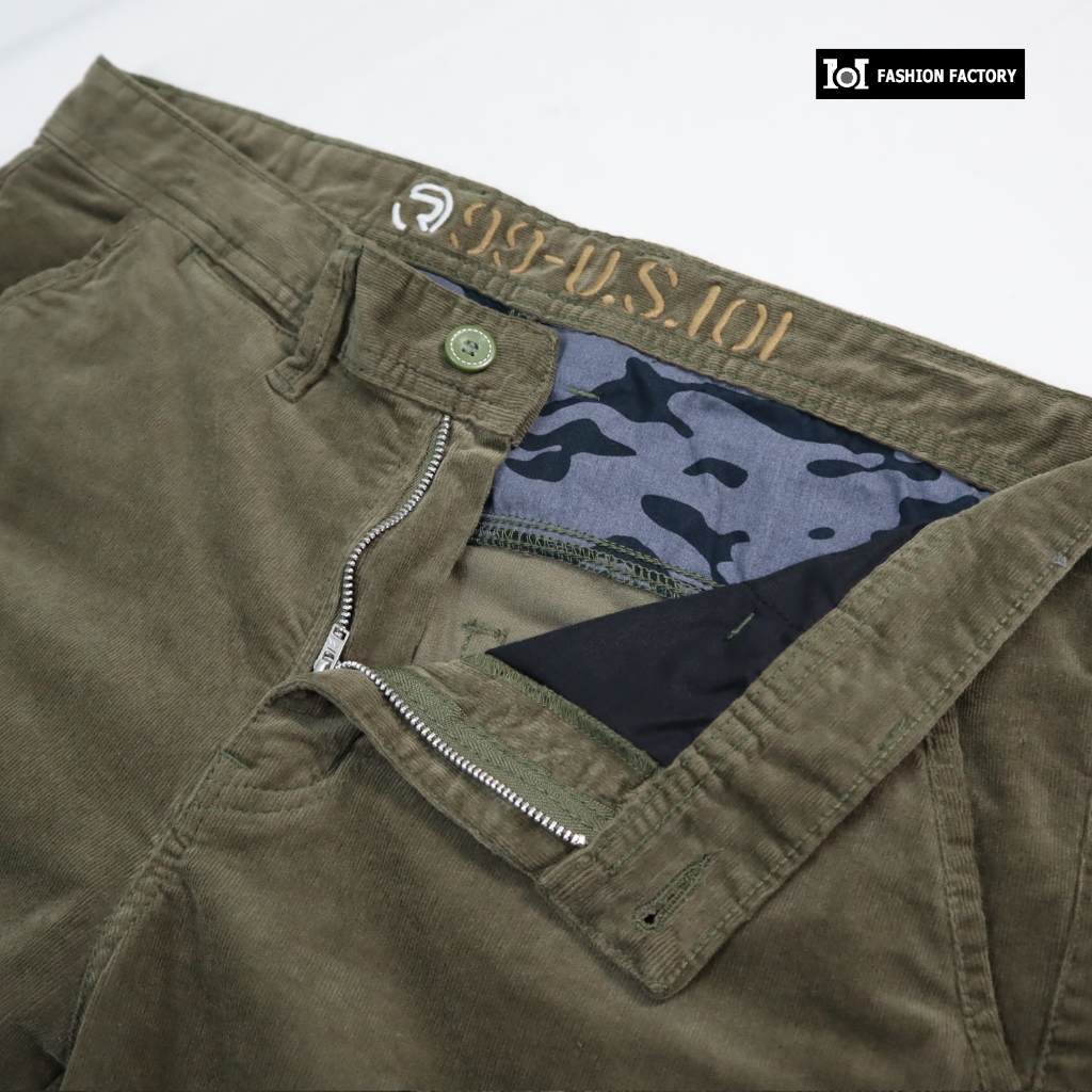 กางเกงขายาวลูกฟูกยืด NO.670 Conduroy Pants วินเทจสไตล์ | US101 - รูปที่ 5