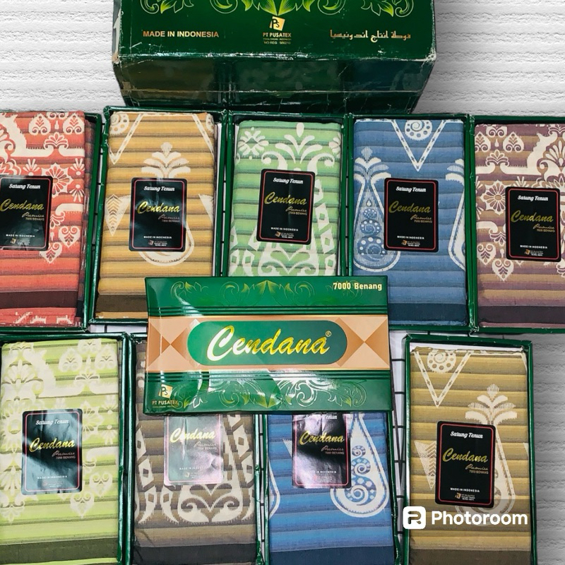 ผ้าโสร่งผู้ชาย ตรา Cendana bali สีสวยๆ เย็บแล้ว ผ้าไม่ลื่น กว้าง2เมตร