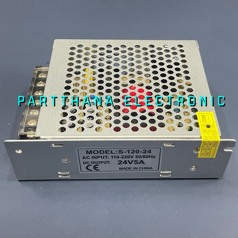 S-120-24 POWER SUPPLY 24V 5A พร้อมส่งในไทย