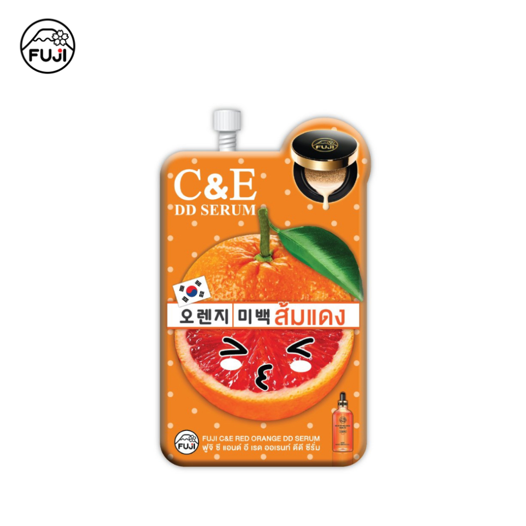 ฟูจิ ซี แอนด์ อี เรด ออเรนท์ ดีดี ซีรั่ม 10 ก. Fuji C&E RED ORANGE DD SERUM 10 G ดีดีส้มแดง