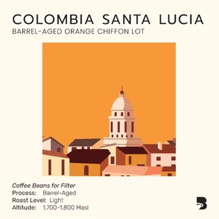เมล็ดกาแฟ คั่วอ่อน - Colombia Santa Lucia Barrel-Aged Orange Chiffon Lot