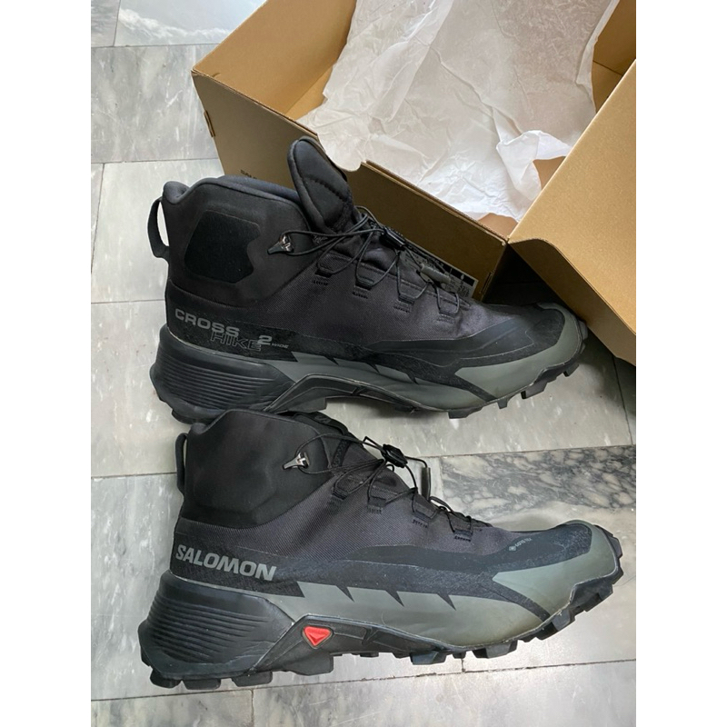 แท้ Used - Salomon Men CROSS HIKE MID GTX WIDE 2