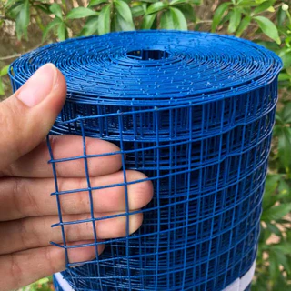 ลวดตาข่าย ชุบพีวีซี (สูง0.9mxยาว10m) 1/4นิ้ว 1/2นิ้ว 3/4นิ้ว 1นิ้ว ตะแกรงเหล็ก กรงไก่ ตาข่ายกันนก ตาข่ายเหล็ก wiremesh