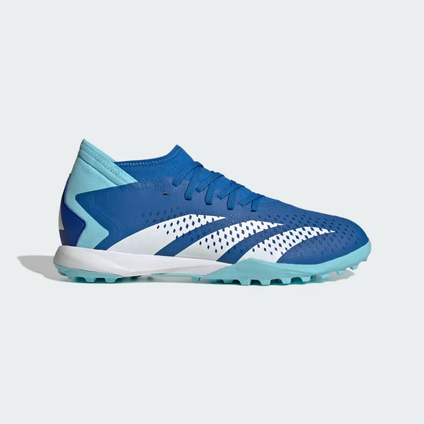Adidas รองเท้าฟุตบอล / ร้อยปุ่ม Predator Accuracy.3 Turf | Bright Royal / Cloud White / Bliss Blue ( GZ0007 )