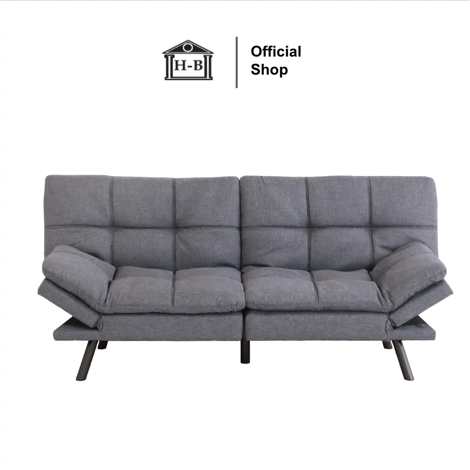 Home Best โซฟาปรับนอน โซฟาเบด 3 ที่นั่ง Sofa Bed  ผ้ากำมะหยี่ รุ่น Milli