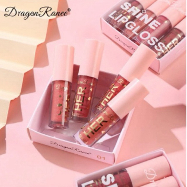 ลิปสติก ลิปกลอส HER เพิ่มความชุ่มชื้น ทนทาน ป้องกันน้ํา สีธรรมชาติ ZHE