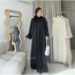 (C03) Heartmade - Camila Dress 🦋 เดรสผ้าชิมเมอร์วิ้งค์ ซับในยาว พร้อมผ้าคลุมเข้าเซ็ต