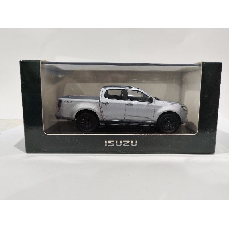 โมเดลรถกระบะ Isuzu All-New D-Max งานศูนย์แท้ สเกล 1:43 ของใหม่ สีบอร์นเงิน สินค้ามีตำหนิ