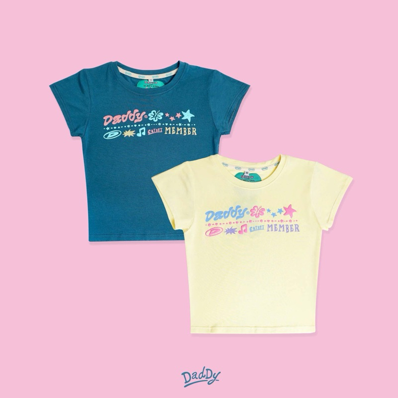 DADDY ( SM ) |  Daddy Cutest Member เสื้อยืด Baby Tee สกรีนลาย สุดน่ารัก