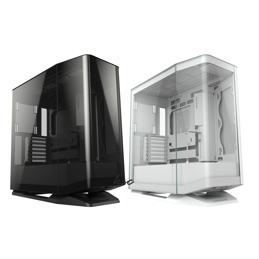PC CASE COUGAR FV270 BLACK WHITE E-ATX เคส FV270 RGB