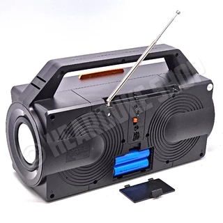 ลำโพง วิทยุ บลูทูธโซล่าร์เซลล์ เสียงดี เบสแน่น USB/TF Card ( แถมแผงโซล่าร์เซล์ + สายชาร์จ )