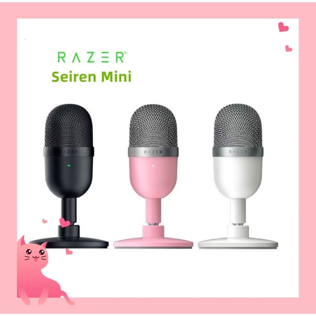 RAZER Seiren Mini Microphone Condenser Supercardioid Ultra-Compact Streaming Microphone ไมโครโฟน usb ขนาดเล็ก สามารถชาร์