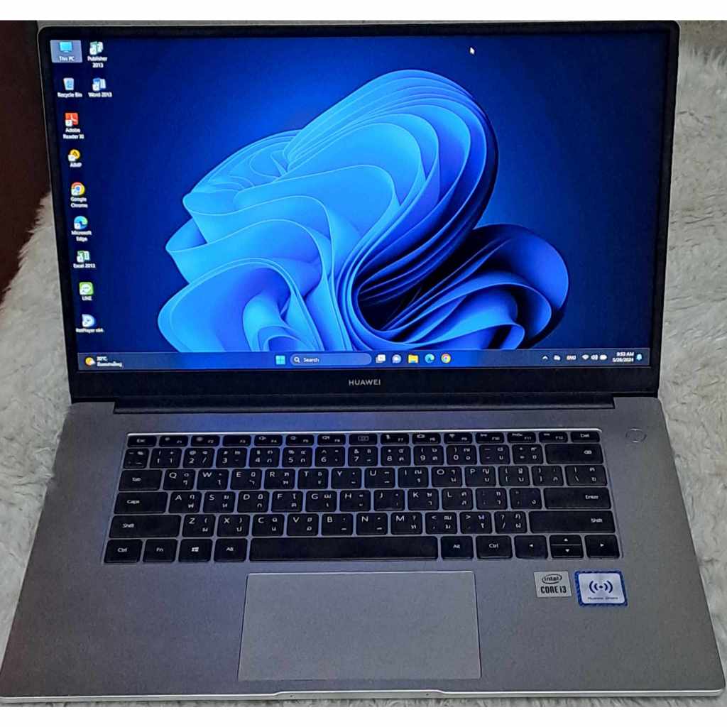 โน๊ตบุ๊คมือสอง สภาพสวย HUAWEI MATEBOOK BoB-WAI9Q  i3-10110U จอ 15.6 inch