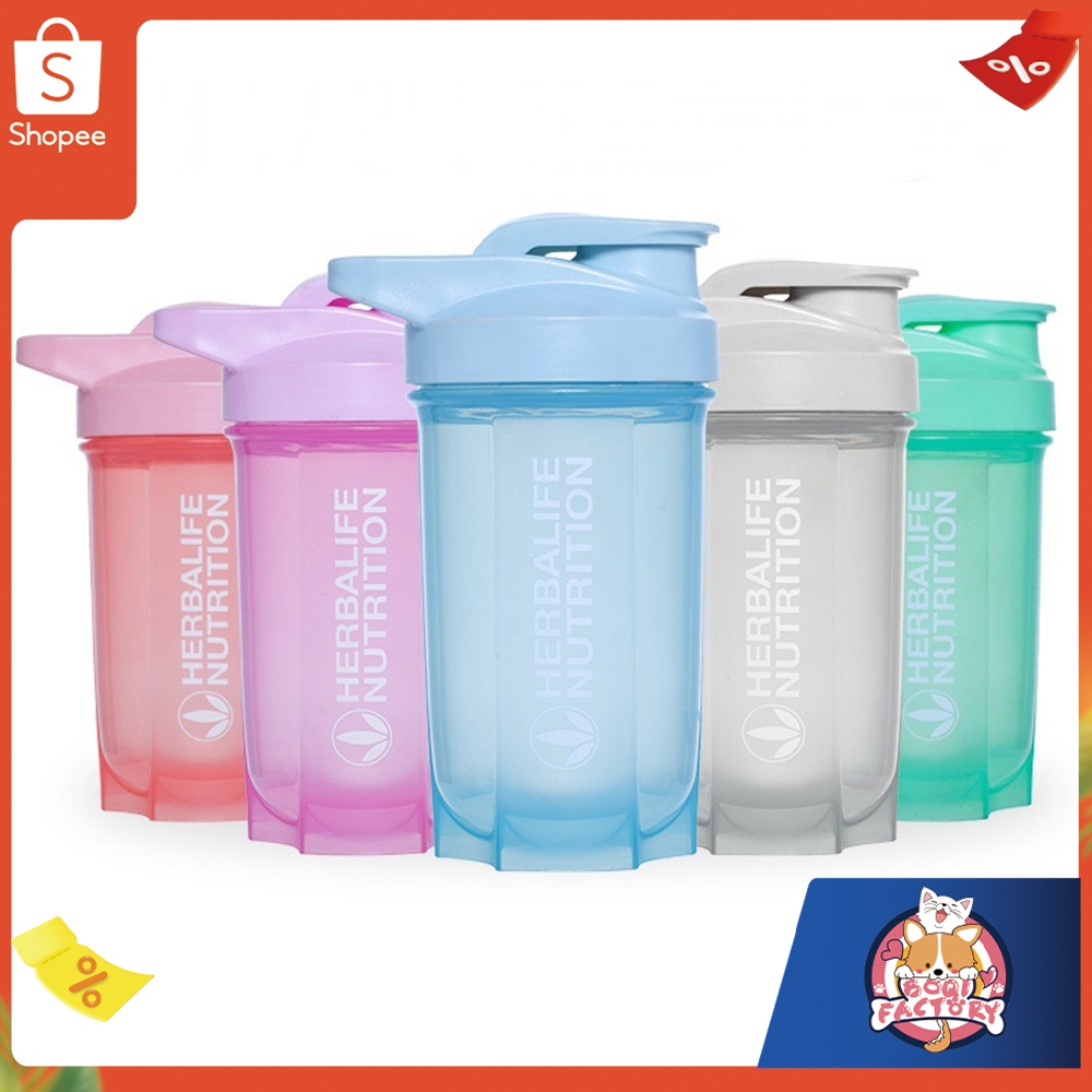 Boqi Factory แก้วชงโปรตีน กระบอกเชค เขย่าเวย์ โกโก้ โอวันติน ฯลฯ Herba500ml