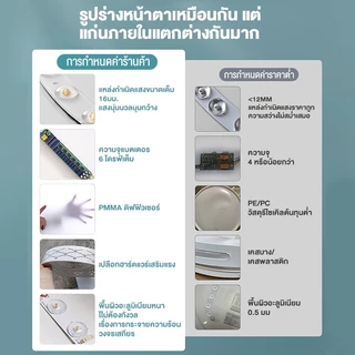 โคมไฟเพดาน โคมไฟ led เพดาน โคมไฟเพดานรีโมท 3สี สไตล์โมเดิร์น เบาและบางลง สําหรับห้องนอน