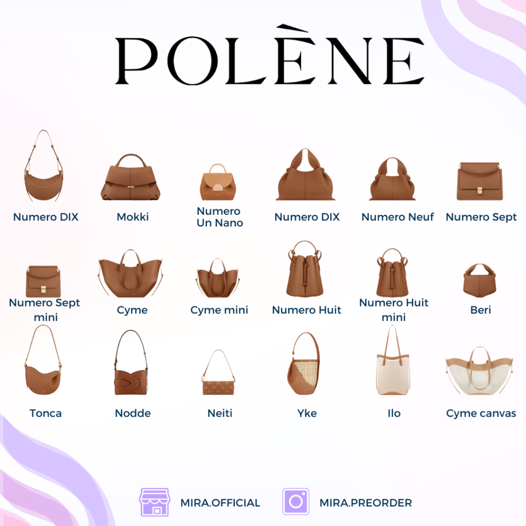 (pre-order) กระเป๋า Polene bag 🇫🇷✈️ แท้ 100%