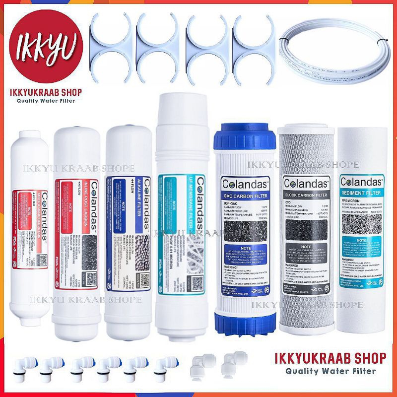 ชุดไส้กรอง colandas UF Alkaline 12" 7 ขั้นตอน Gac/resin