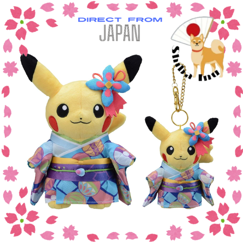 Pokemon Center Exclusive Plush Toy Mascot Pikachu in Kaga Kimono Pokemon Center Kanazawa limited
