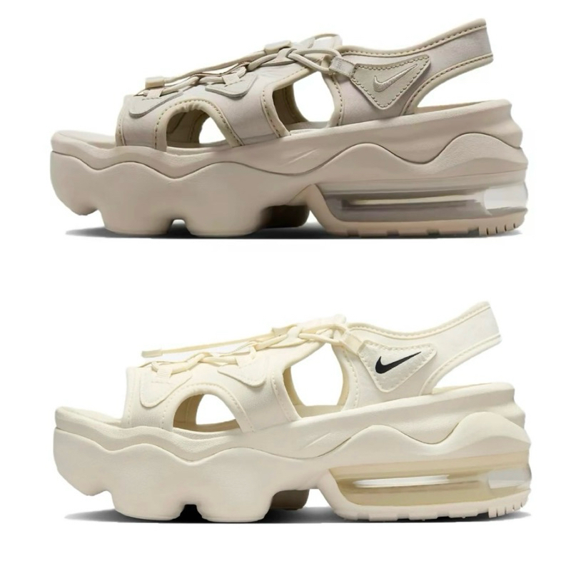Nike Air Max Koko Sandal CI8798-102 สีเบจ/HF4265-299 Milk Tea เพิ่มความสูงรองเท้าแตะพื้นหนา