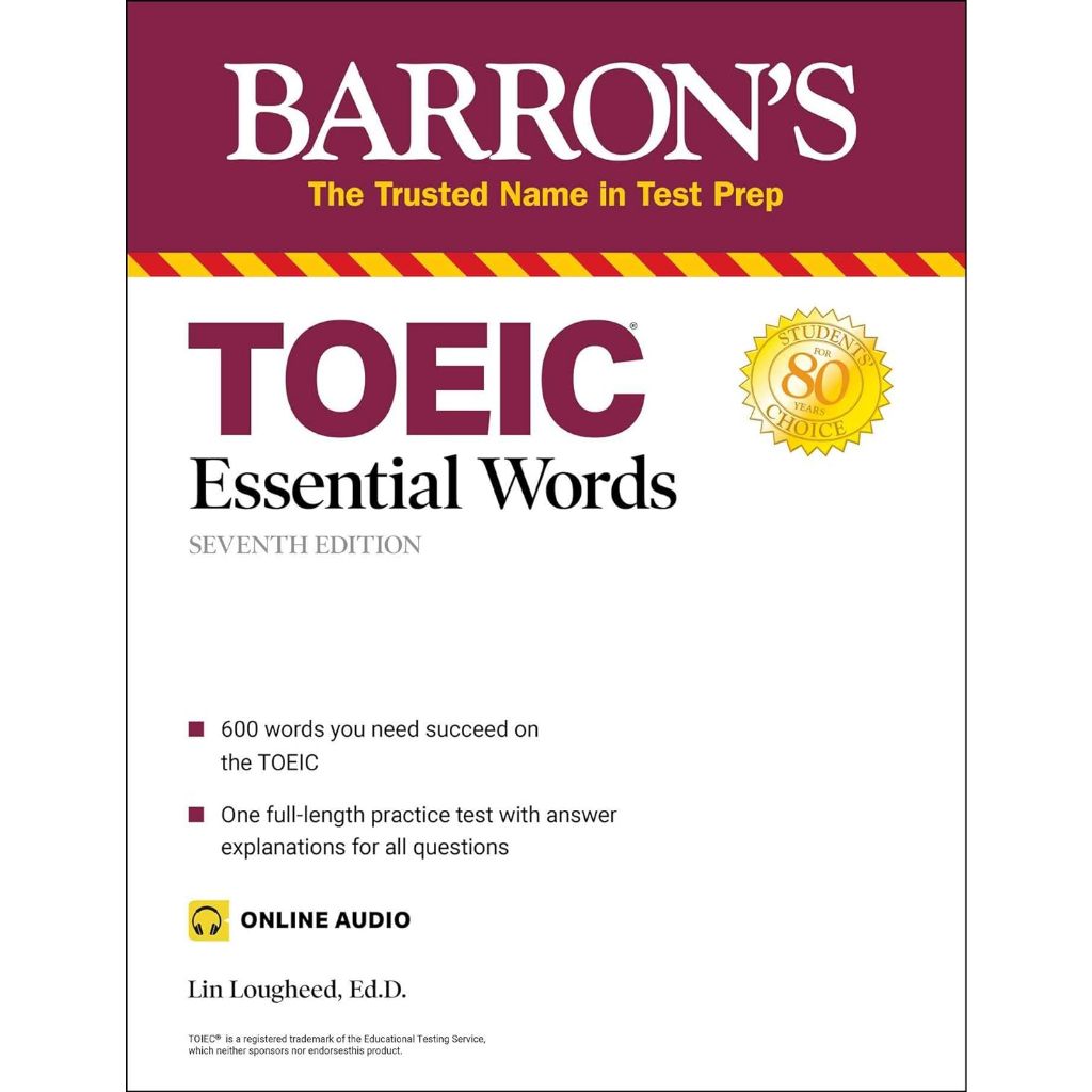 9781506273440 TOEIC ESSENTIAL WORDS (WITH ONLINE AUDIO) (BARRON'S TEST PREP)