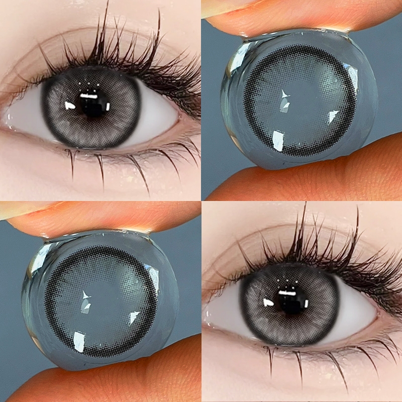 【ซื้อ2คู่แถม น้ำยาล้าง-60ml🌷】Midroo Lens สีเทาโทนสว่าง Mirage เลนส์สวีทBig Eye Lens Brown/ Grey รายเดือน-14.5mm