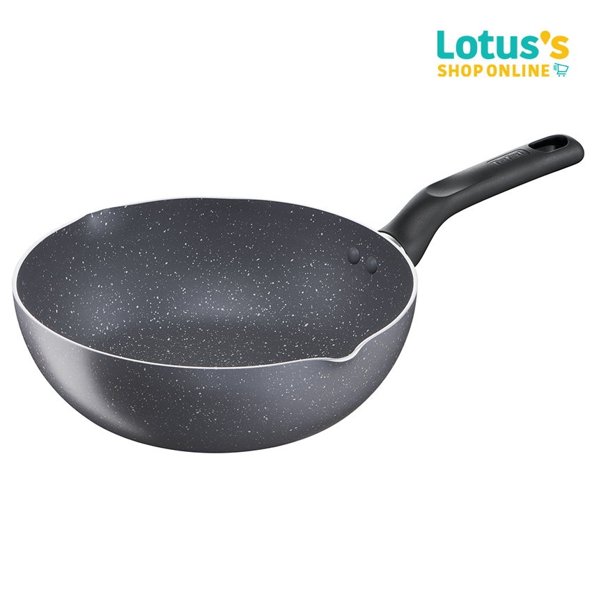 ทีฟาล์ว กระทะ ก้นลึก ขนาด 24 ซม. ขอบ 2 หยัก รุ่น B2266495 TEFAL NATURA DEEP FRYPAN 24 CM # B2266495
