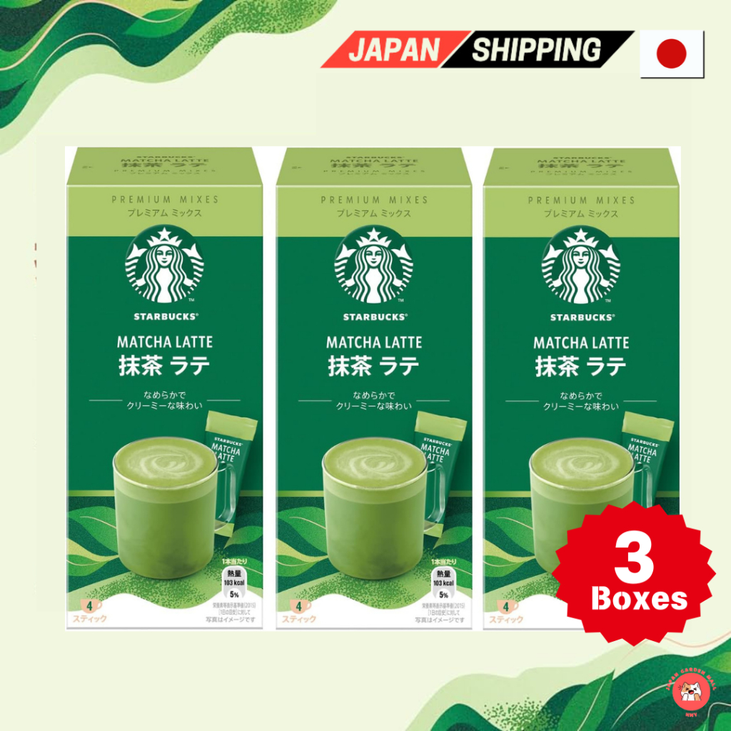 Nestle Starbucks® Premium Mix Matcha Latte Stick Coffee 4P x 3 Boxes ส่งตรงจากญี่ปุ่น
