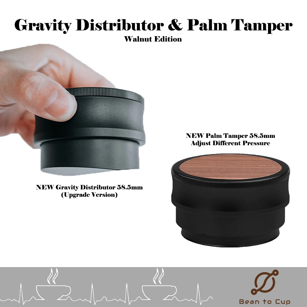 [New Version] NORMCORE Gravity Distributor & Palm Tamper 58.5mm / ที่เกลี่ยผงกาแฟแบบแรงโน้มถ่วง และ แทมเปอร์แบบปรับแรงกด