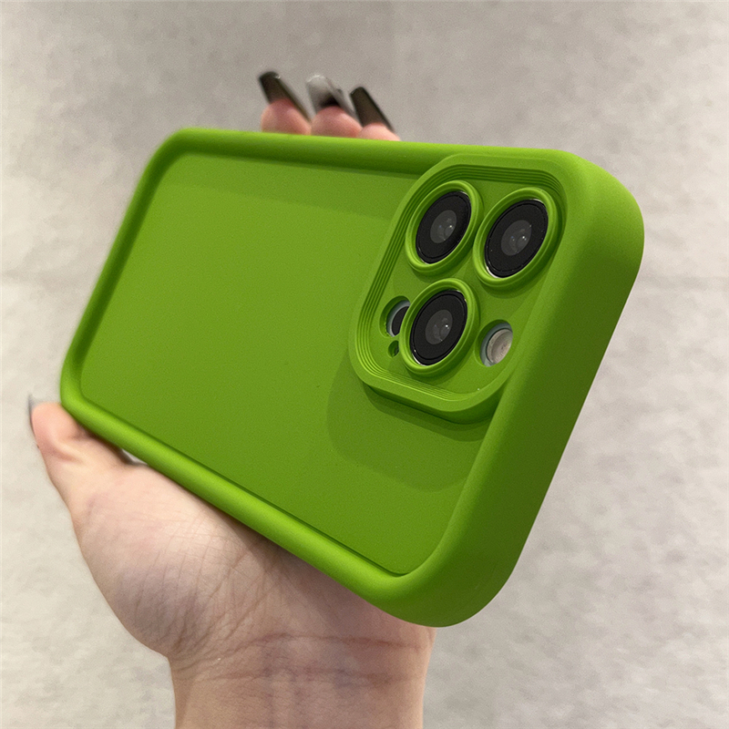 เคสไอโฟน สีล้วน TPU สำหรับ iPhone11 16 17 13 15 14 13 12 15 Pro Max 8 7  X XR XS Max air 16 pro