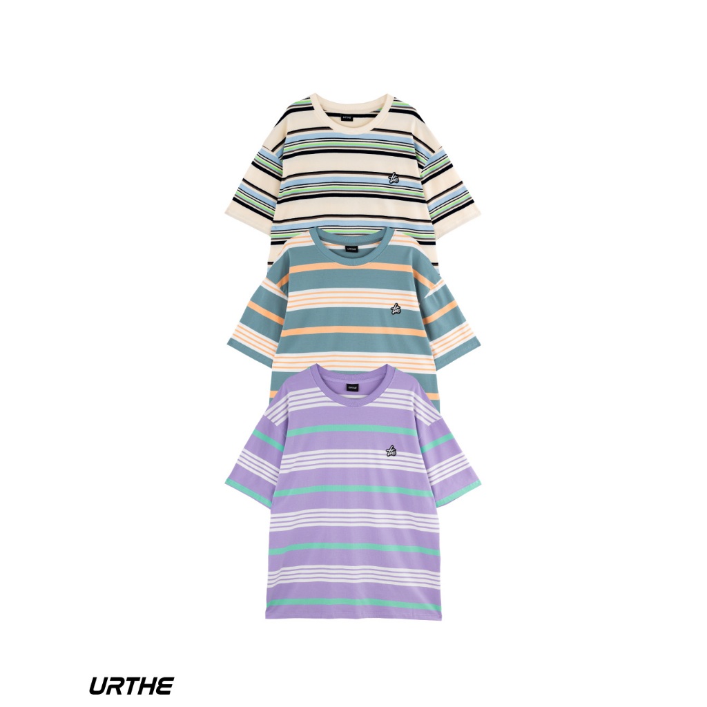URTHE - เสื้อยืด เเขนสั้น ปักโลโก้ รุ่น ST RE 1.0