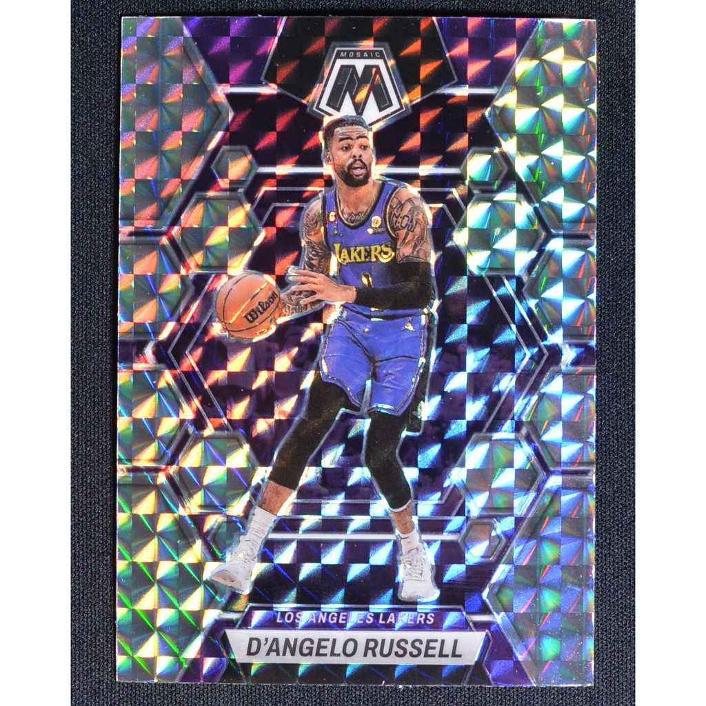 การ์ดบาสเก็ตบอล NBA Panini Mosaic Blue Reactive and Silver