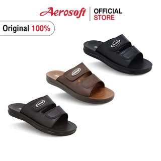 Aerosoft รองเท้าแตะสวม 4141 4142 #1ในไทย size 39-45 รองเท้าแตะผู้ชายแอโร่ซอฟรุ่น MA4141 สาย ปรับได้