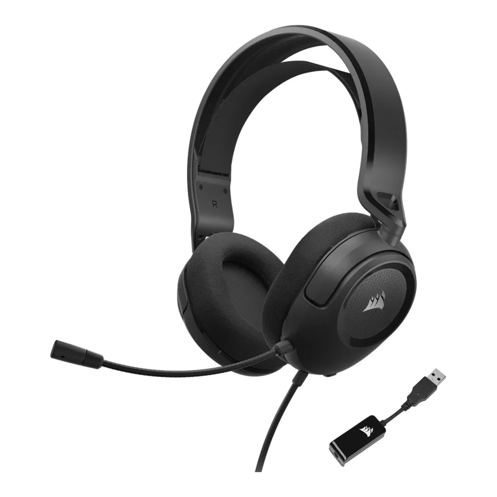 HEADSET (หูฟัง) CORSAIR HS35 SURROUND V2 MULTIPLATFORM (BLACK) (CA-9011386-AP)