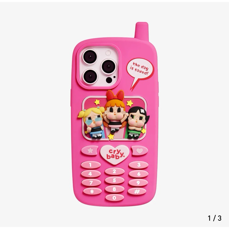 พร้อมส่ง CRYBABY × Powerpuff Girls Series-Phone Case 15 pro