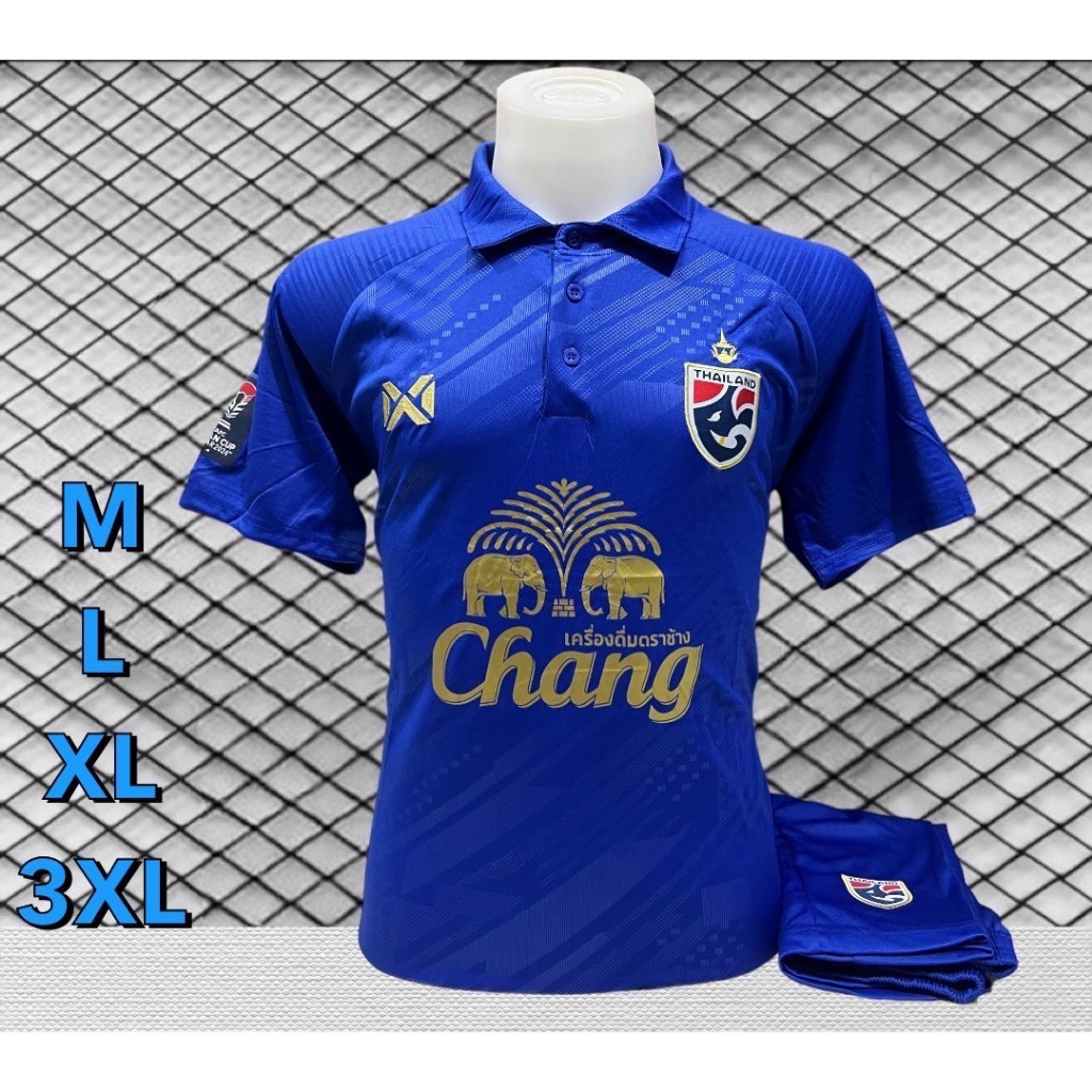 ชุดบอลผู้ชายทีมชาติไทยใหม่ เสื้อ+กางเกง (พร้อมส่ง)