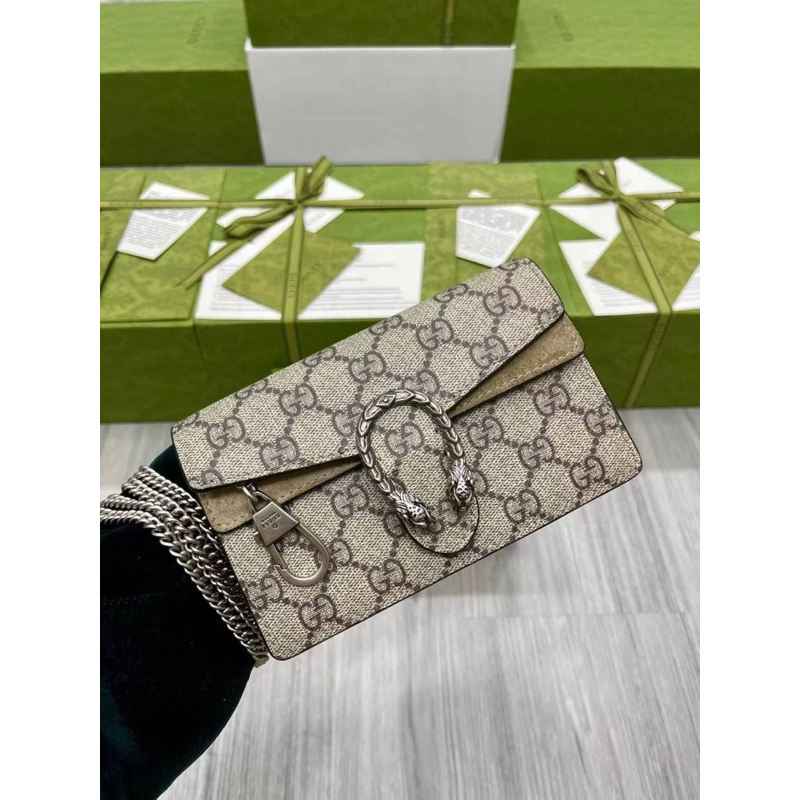 Gucci DIONYSUS GG SUPREME SUPER MINI BAG(Ori)เทพ 📌size 16.5x10x2.5 cm