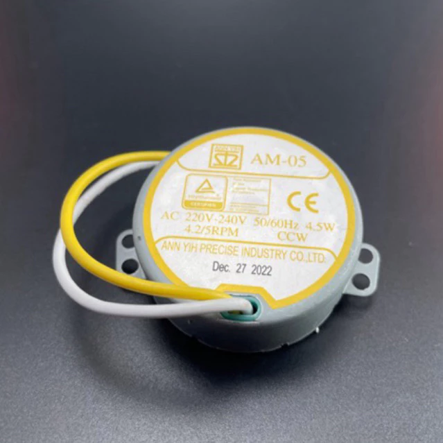 HATARI อะไหล่แท้ มอเตอร์ส่าย รอบ 4.2/5RPM 4.5W CCW ขนาด 220-240V 50/60Hz แกนสั้น (AQ-C18M1)