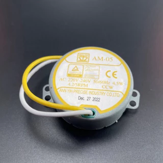 HATARI อะไหล่แท้ มอเตอร์ส่าย รอบ 4.2/5RPM 4.5W CCW ขนาด 220-240V 50/60Hz แกนสั้น (AQ-C18M1)