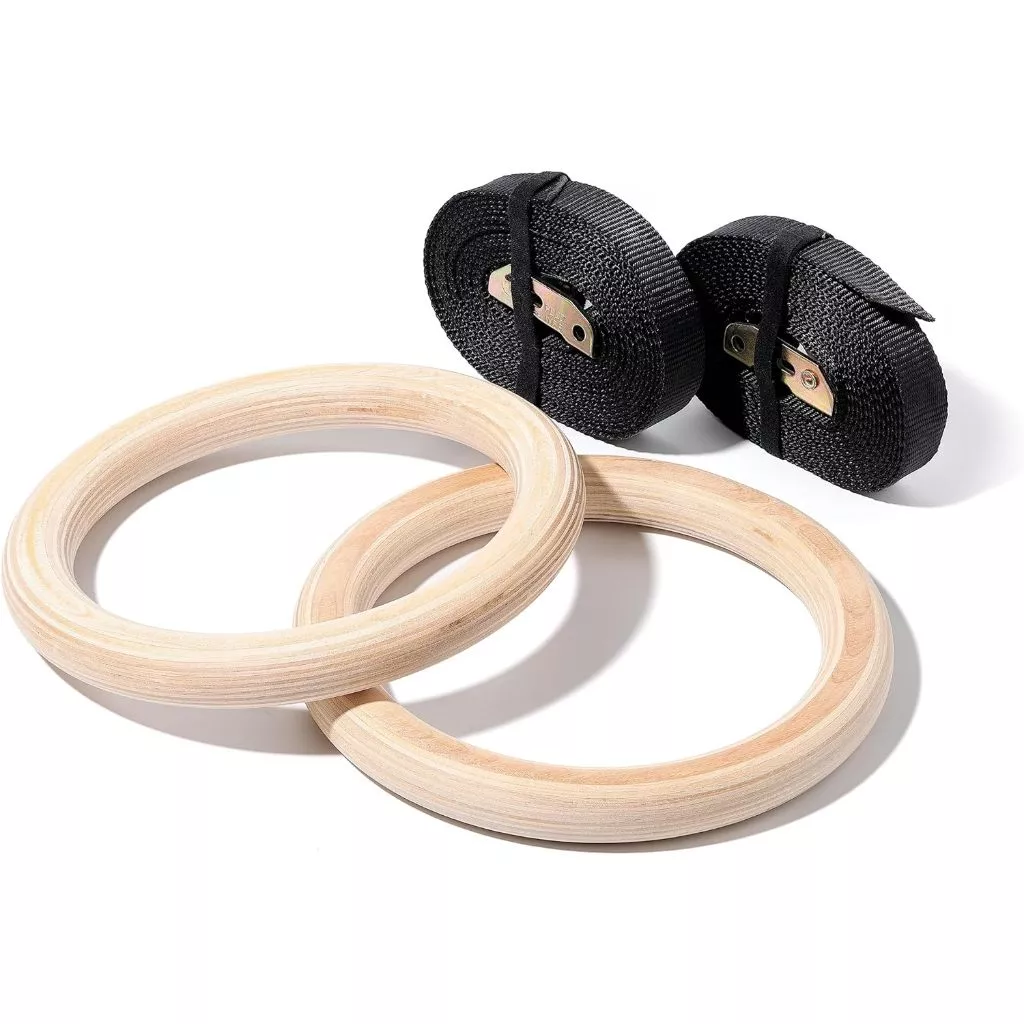 PB-28 ห่วงไม้เบิร์ช ห่วงยิมนาสติก การออกกำลังกาย Gymnastic Rings (GYM'S RING) ความหนาของห่วง 28mm