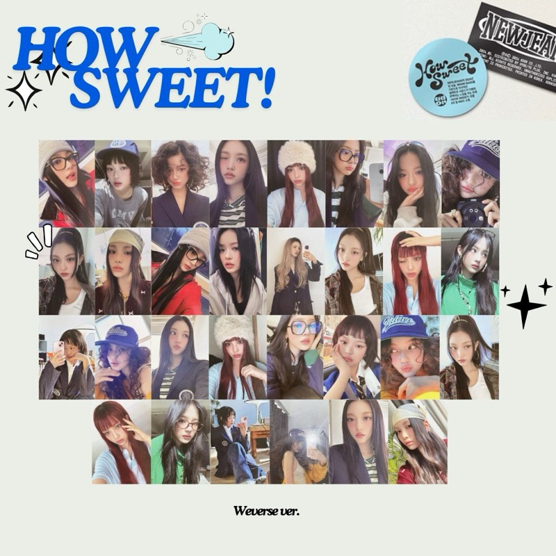 พร้อมส่ง NewJeans ‘HOW SWEET!’ photo card weverse ver.