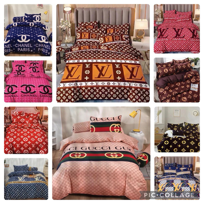 ชุดผ้าปูที่นอน+ผ้านวม 6ชิ้น 6ฟุด 5ฟุด 3.5ฟุด ราคา329฿