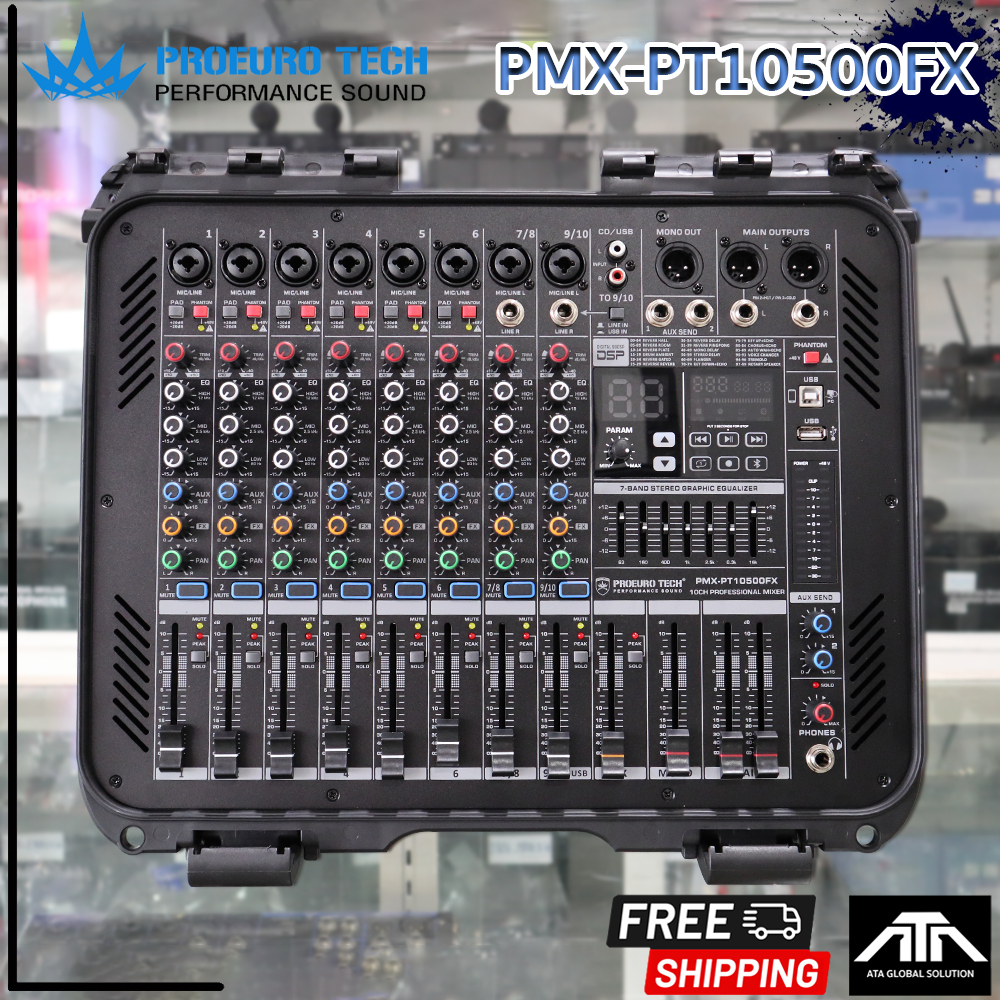 PROEUROTECH PMX-PT10500FX powermixer เพาเวอร์มิกเซอร์  PMX PT10500FX