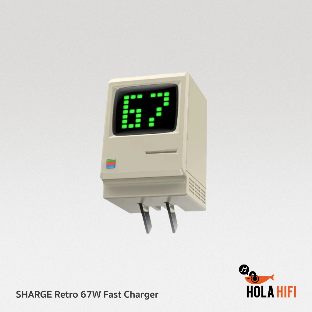 SHARGE Retro 67W Fast Charger 3 USB Ports