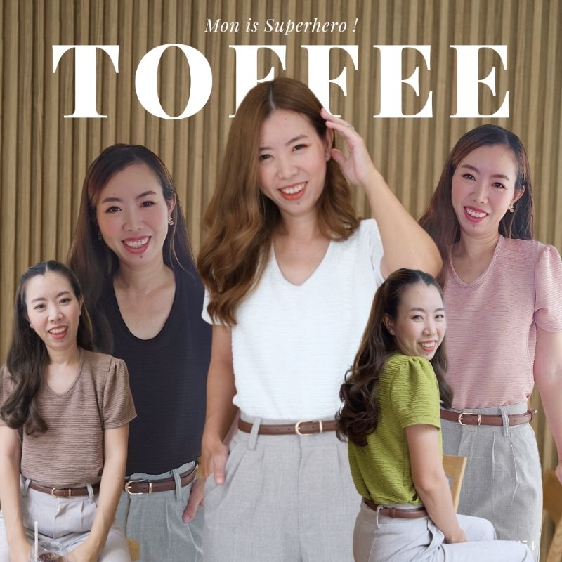 เสื้อให้นม​ รุ่น​ TOFFEE​ ใส่สบายไม่ต้องรีด​ 3 ตัว​/ตัวละ 159฿