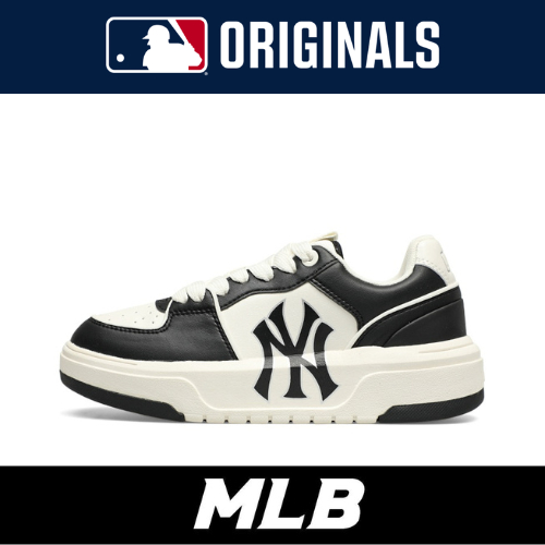 ของแท้ 100% MLB รองเท้าผ้าใบ newyork yankees รองเท้ารุ่น 3ASXCLB3N-50BKS - สีดำขาว