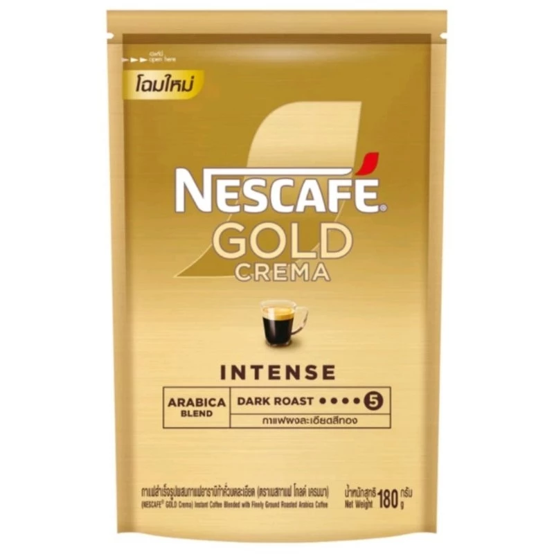 Exp 06/27 เนสกาแฟโกลด์เครมา nescafe gold crema intense refill