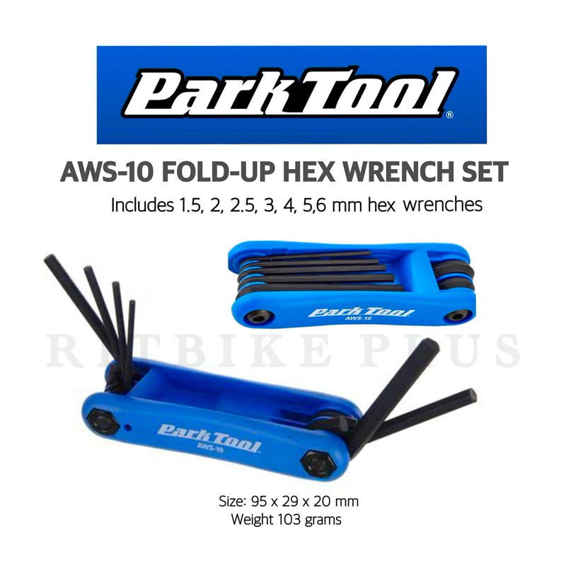 เครื่องมือหกเหลี่ยมพกพา Parktool AWS-10 Made in USA (สินค้าบริษัท)
