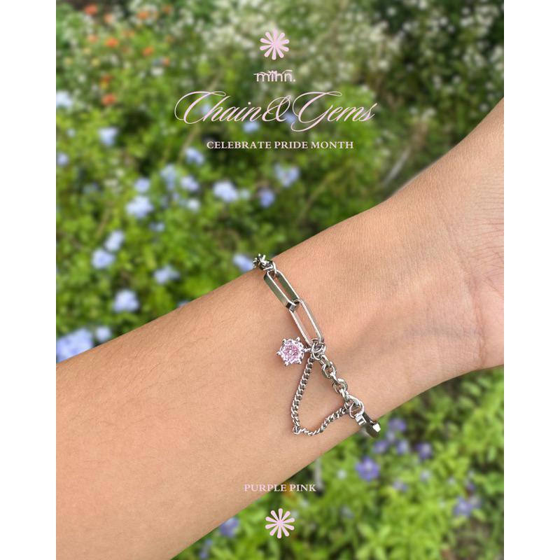 mihn. - Chain&Gems Purple Pink Gems